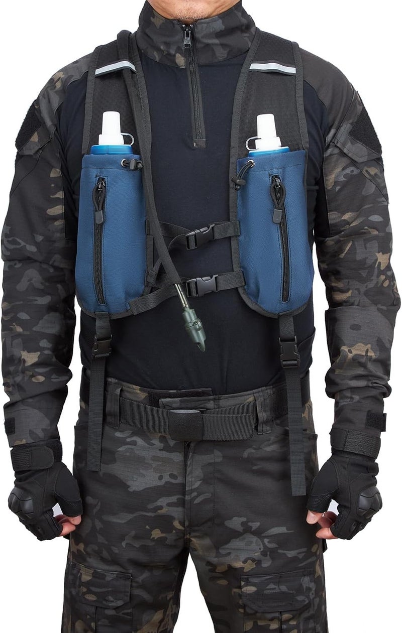 ATBP Running Hydration Vest Pack Tactical 3L Water Bladder Backpack Bag for Cycling Marathon Hiking Daypack Men & Women - Image 5